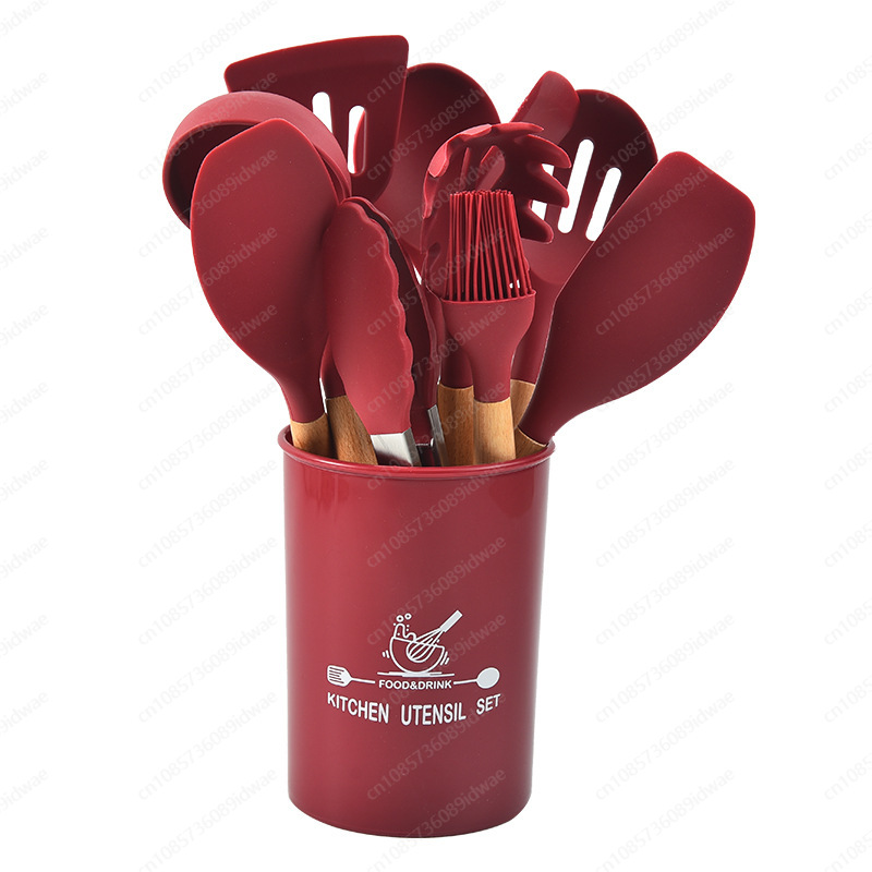12-Piece silicone cookware set - Kitchen Baking Pan Storage reseña y precio