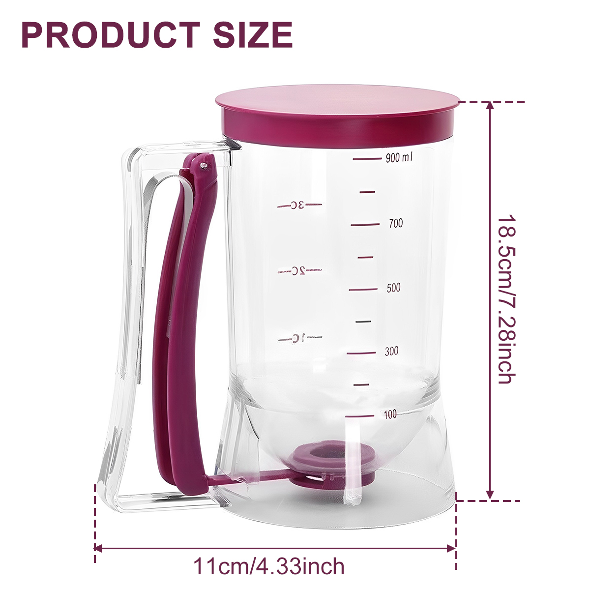 900ml Batter Dispenser Kitchen - Kitchen.Baking Labels reseña y precio
