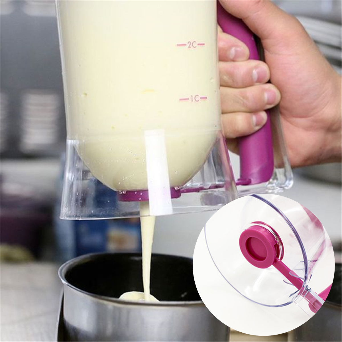 900ml Batter Dispenser Kitchen - Kitchen.Baking Labels reseña y precio