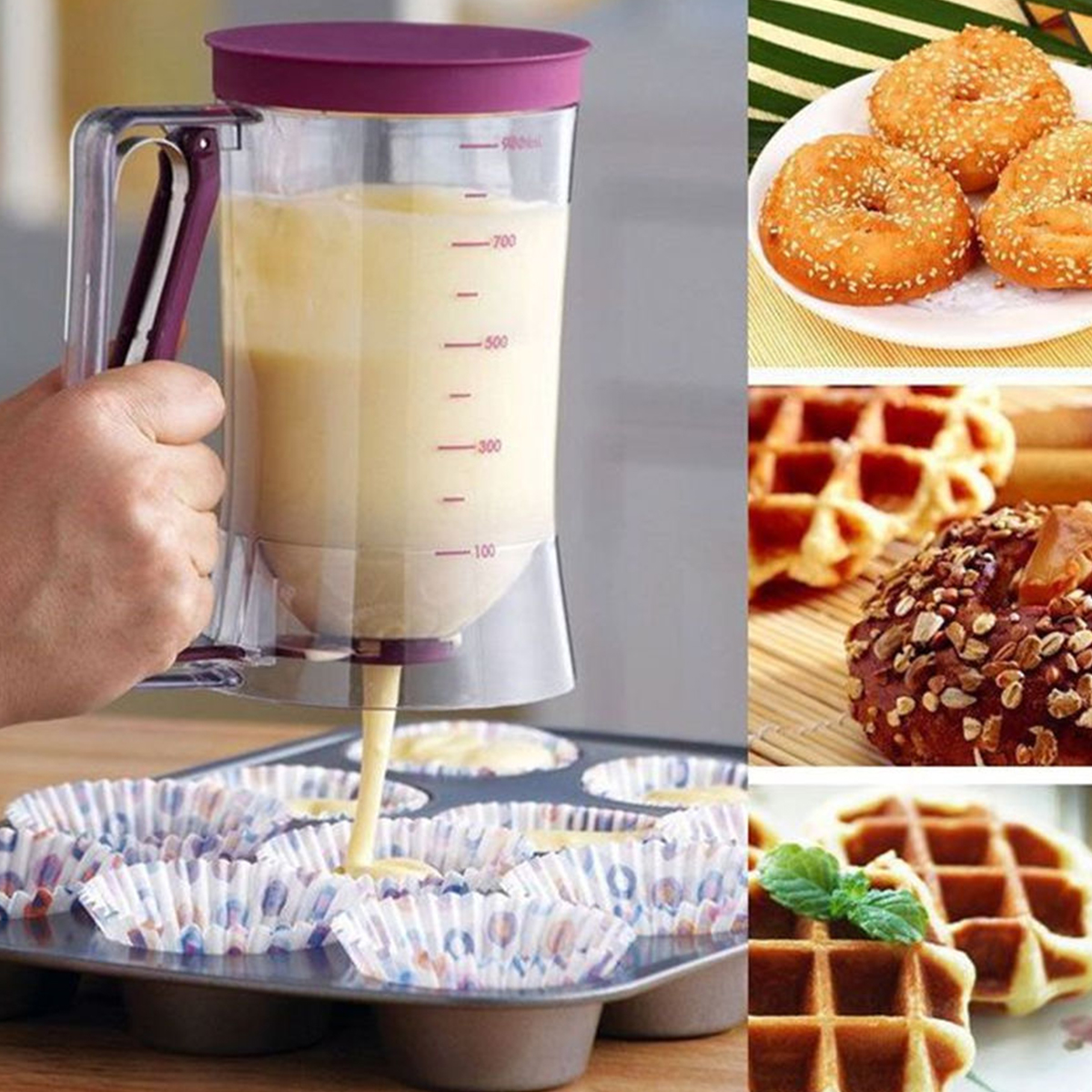 900ml Batter Dispenser Kitchen - Kitchen.Baking Labels reseña y precio