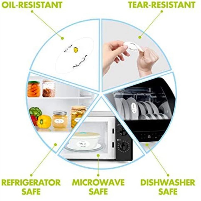 150-300pcs Food Marking Date W - Kitchen.Baking Labels reseña y precio
