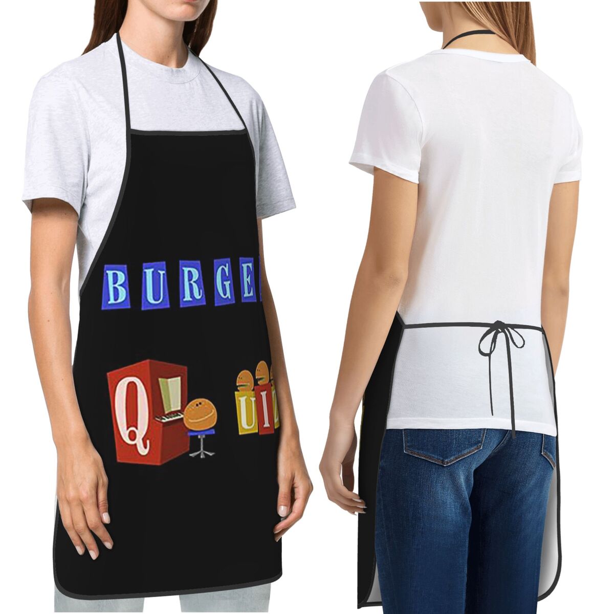 Burger Quiz New Logo Aprons Ch - Kitchen Quiz reseña y precio