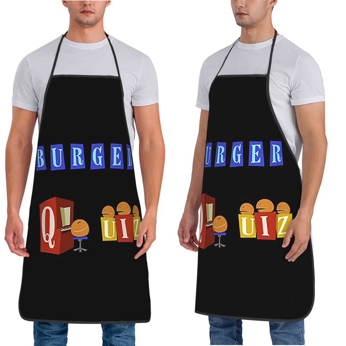 Burger Quiz New Logo Aprons Ch - Kitchen Quiz reseña y precio