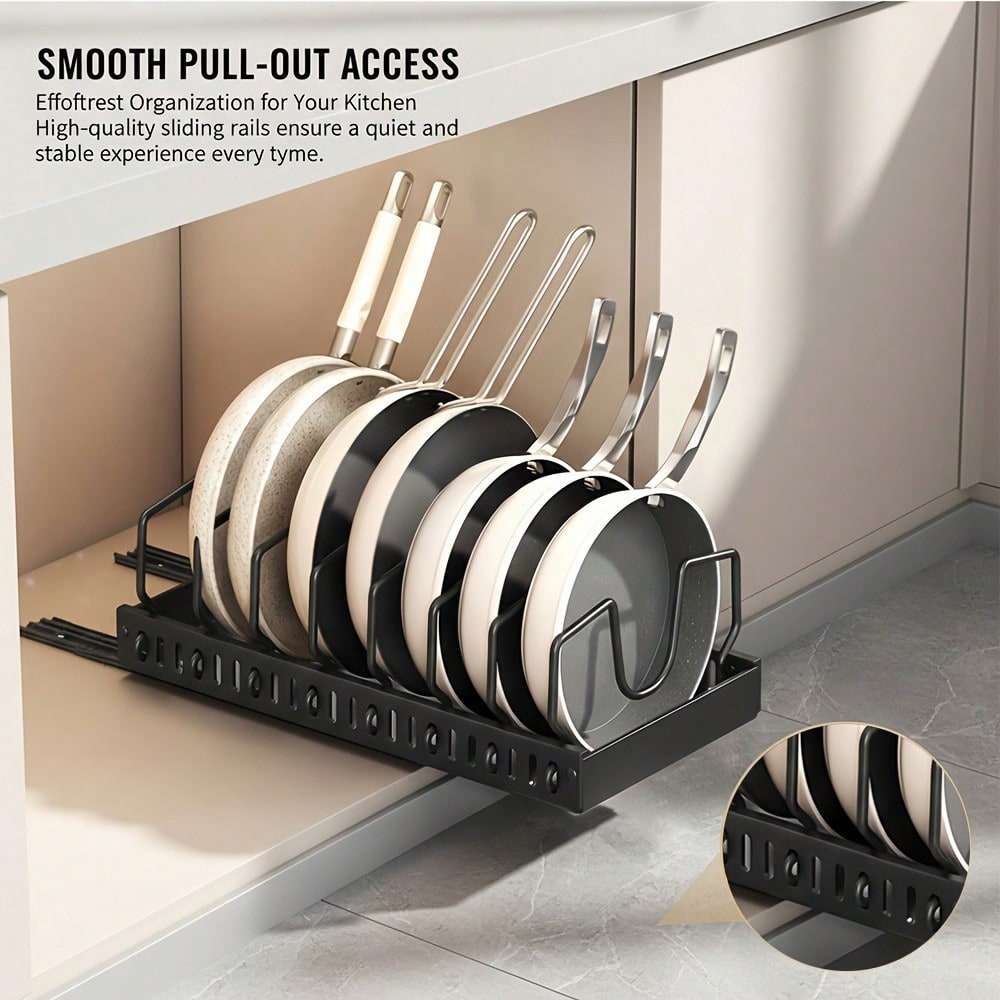 1/2pcs Cabinet Pull-Out Storag - Kitchen Baking Pan Storage reseña y precio