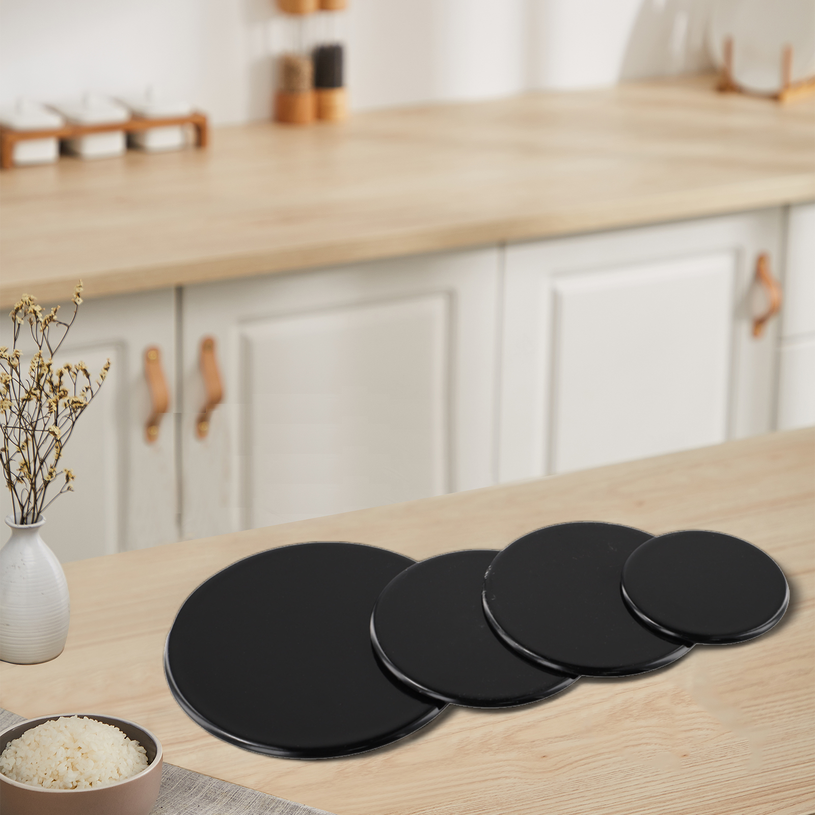 4 Pcs Cooker Hob Gas Burner Ca - Super Kitchen Baking Mat reseña y precio