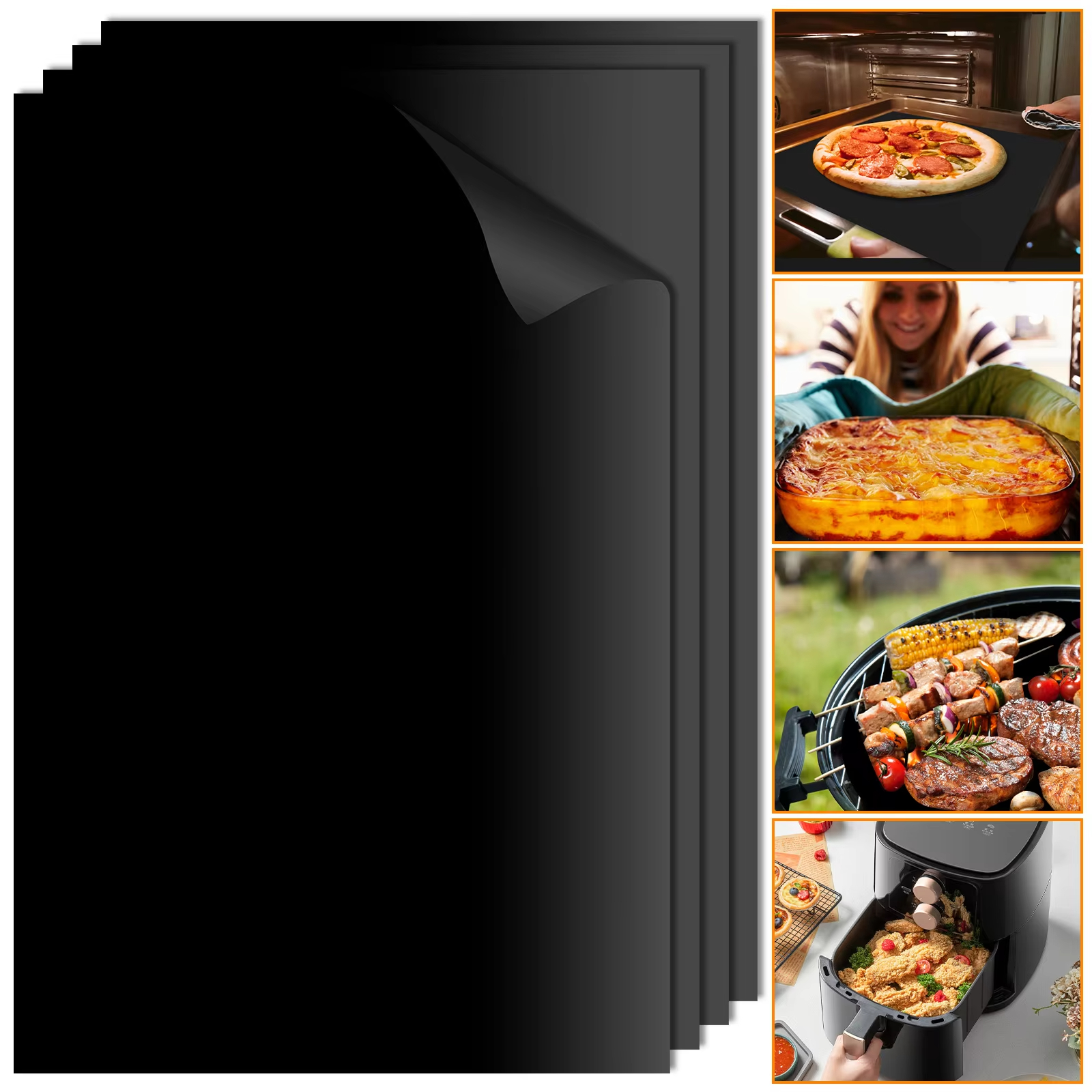 10Pcs Oven Liners Grill Mat 50 - Super Kitchen Baking Mat reseña y precio