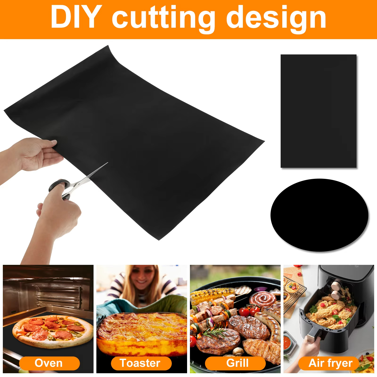 10Pcs Oven Liners Grill Mat 50 - Super Kitchen Baking Mat reseña y precio