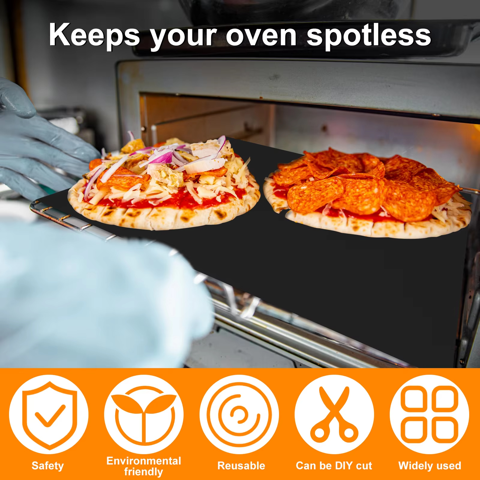 10Pcs Oven Liners Grill Mat 50 - Super Kitchen Baking Mat reseña y precio