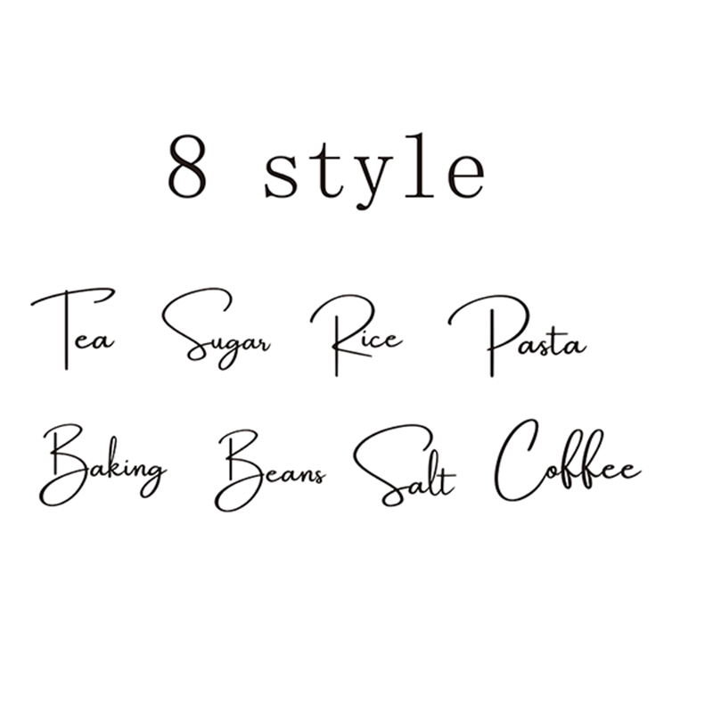 Decal Only 8Pcs Kitchen Organi - Kitchen.Baking Labels reseña y precio