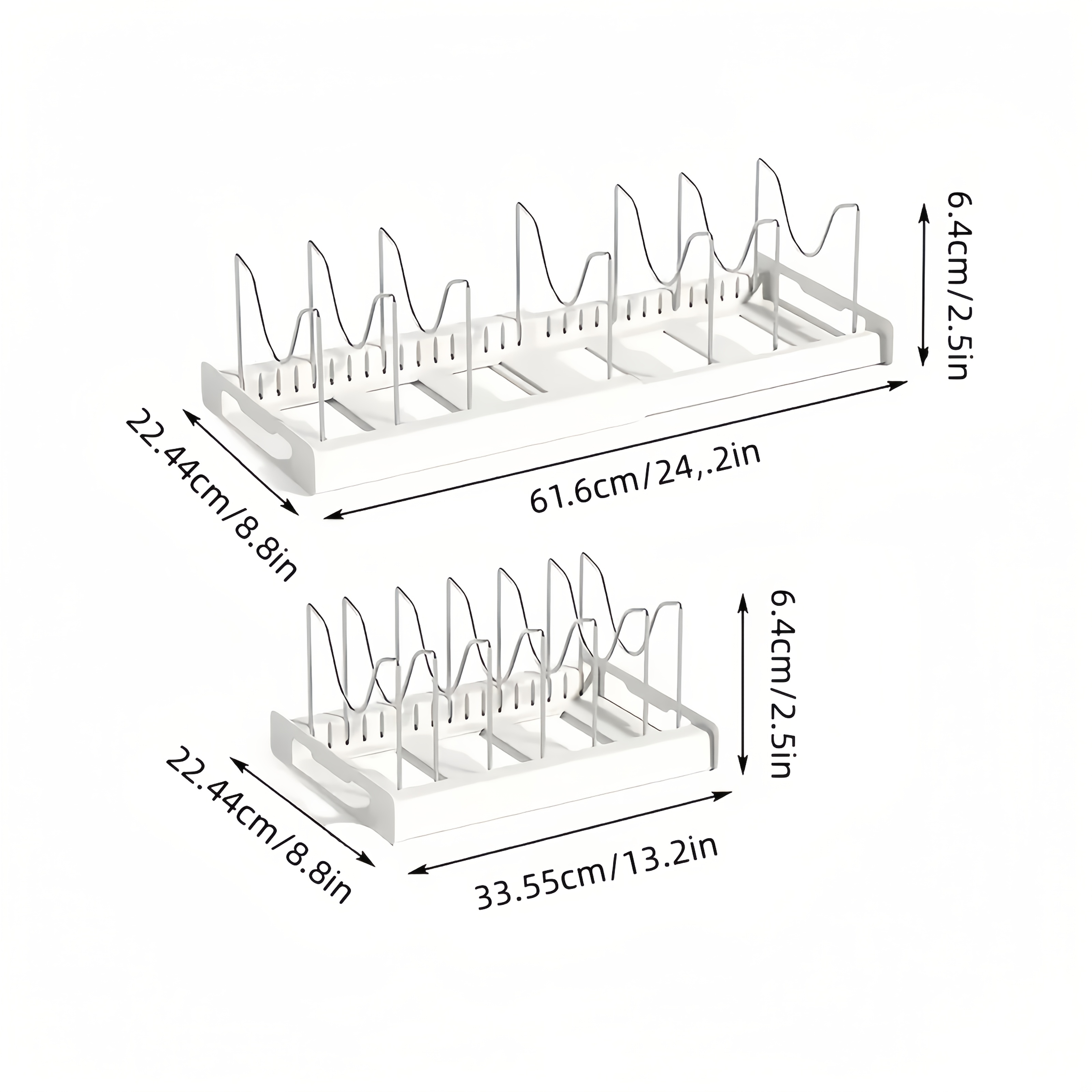 Cookware Organizer Rack, Expan - Kitchen Baking Pan Storage reseña y precio