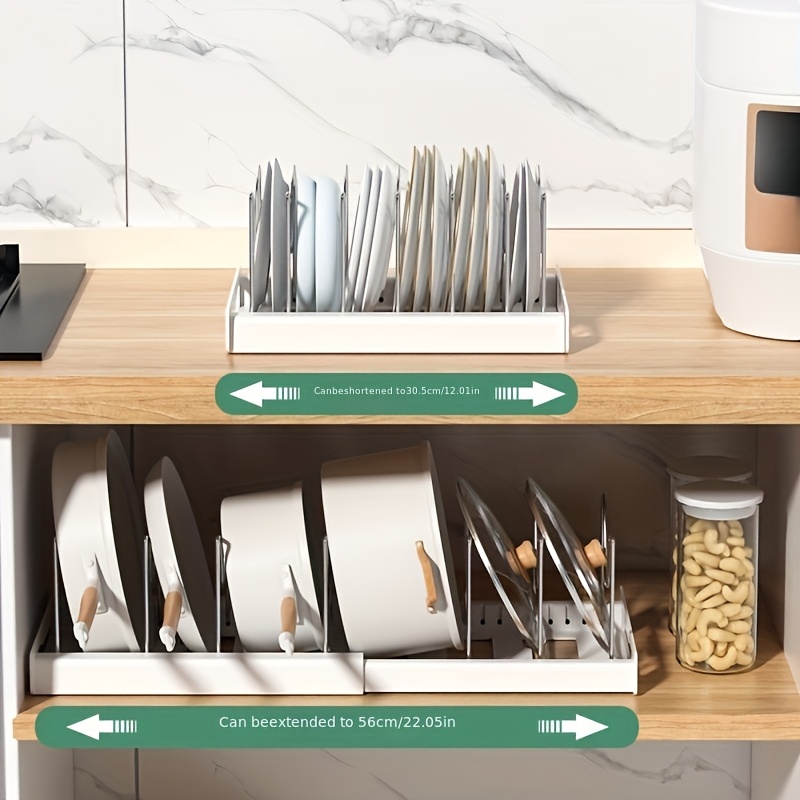 Cookware Organizer Rack, Expan - Kitchen Baking Pan Storage reseña y precio