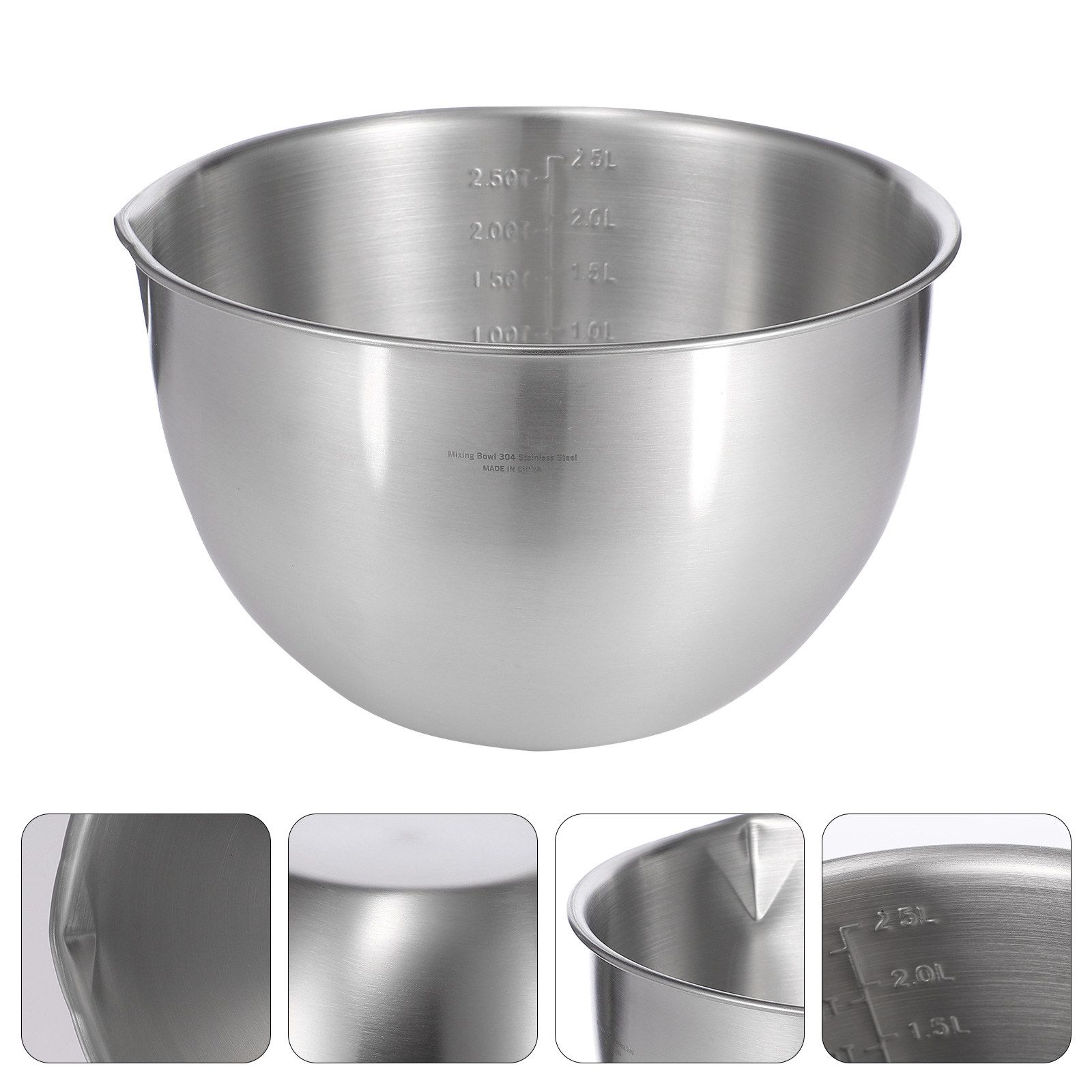 Stainless Steel Mixing Bowl De - Kitchen Baking Pan Storage reseña y precio
