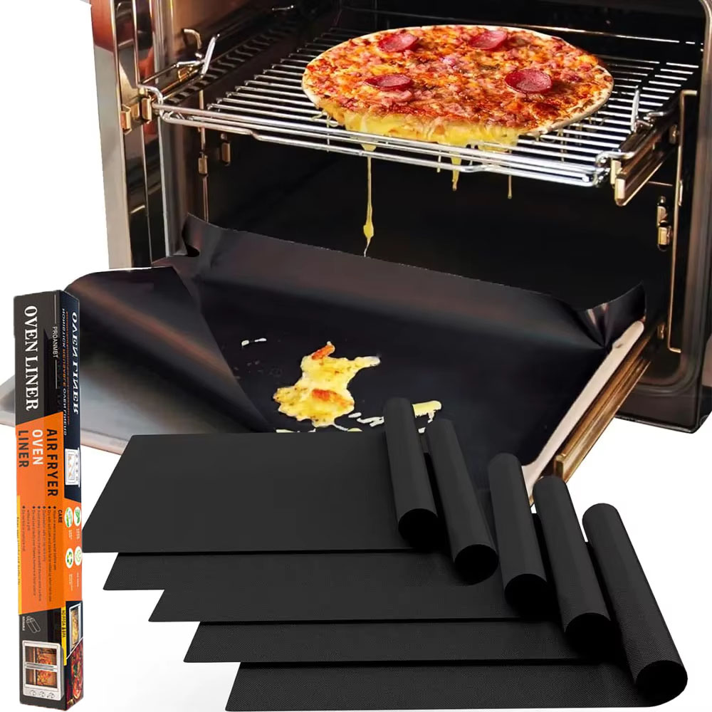 BBQ Mats Oven Bottom Liners Re - Super Kitchen Baking Mat reseña y precio