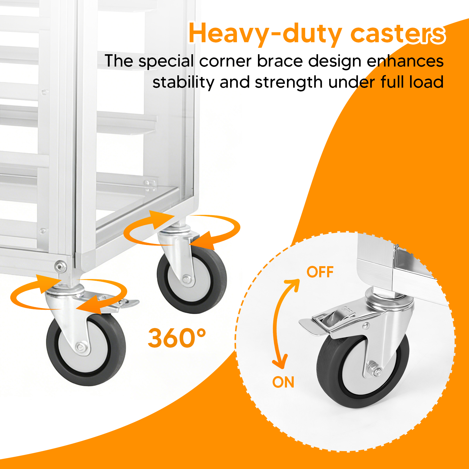 18 Tiers Bun Rack with Wheels  - Kitchen Baking Pan Storage reseña y precio