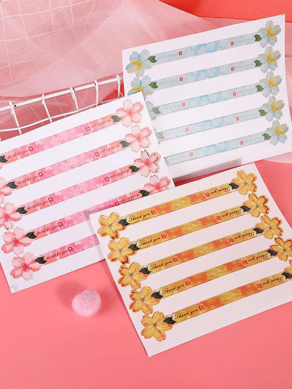 Creative 3D Cherry Blossom Sea - Kitchen.Baking Labels reseña y precio