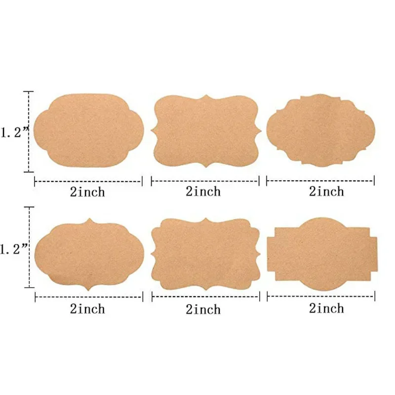 300Pcs Kraft Sticker Handwritt - Kitchen.Baking Labels reseña y precio