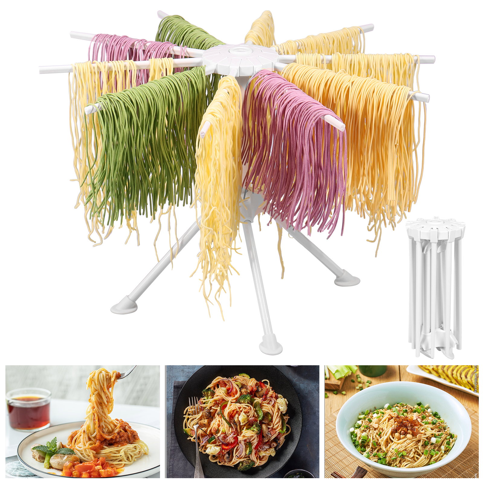 10 Rods Noodle Drying Stand Fo - Baking Kitchen Set Up reseña y precio