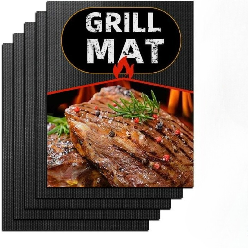 5 pcs Teflon Grilling Mat Non  - Super Kitchen Baking Mat reseña y precio