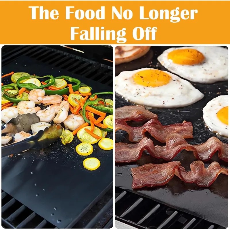5 pcs Teflon Grilling Mat Non  - Super Kitchen Baking Mat reseña y precio