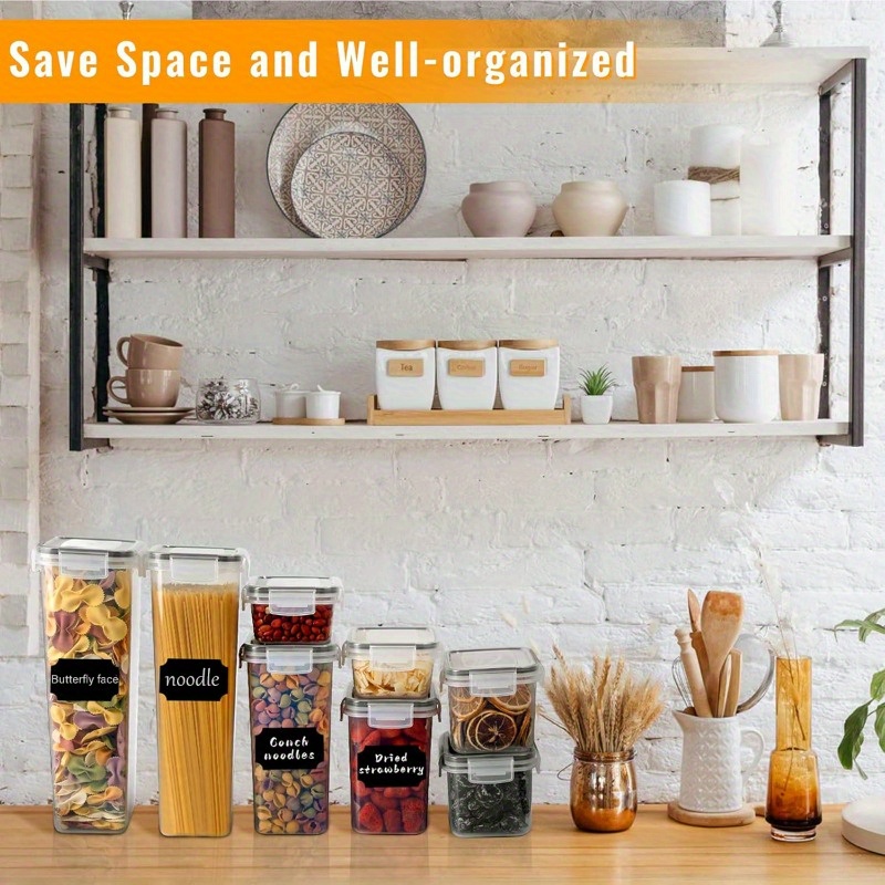 18/48/72/84pcs Storage Box wit - Kitchen.Baking Labels reseña y precio