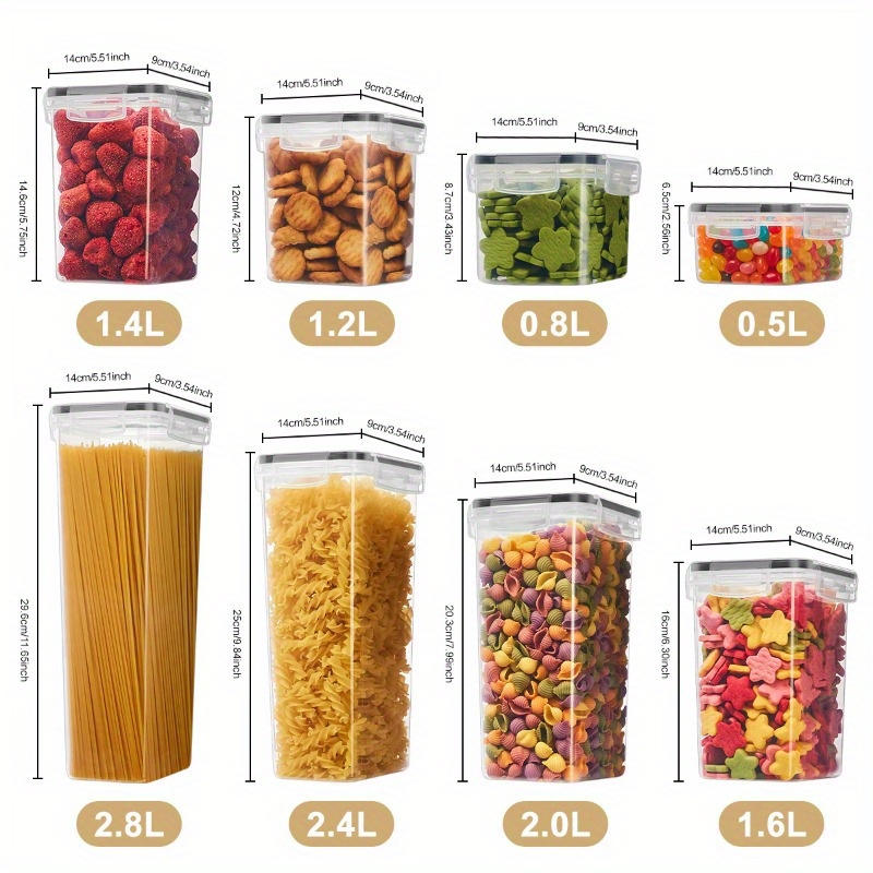 18/48/72/84pcs Storage Box wit - Kitchen.Baking Labels reseña y precio