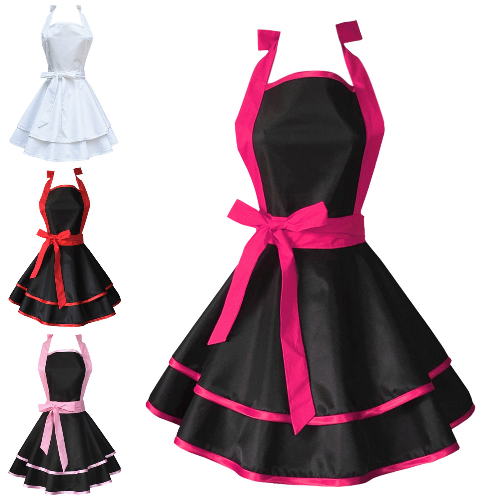 One Size Kitchen Apron Retro 5 - Baking Kitchen Set Up reseña y precio