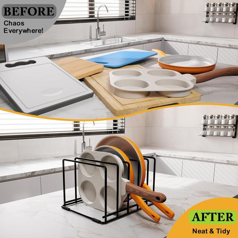 Anti-slip Feet Organizer Bakin - Kitchen Baking Pan Storage reseña y precio