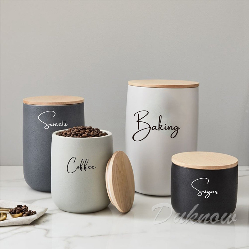 Kitchen Organization Canister  - Kitchen.Baking Labels reseña y precio
