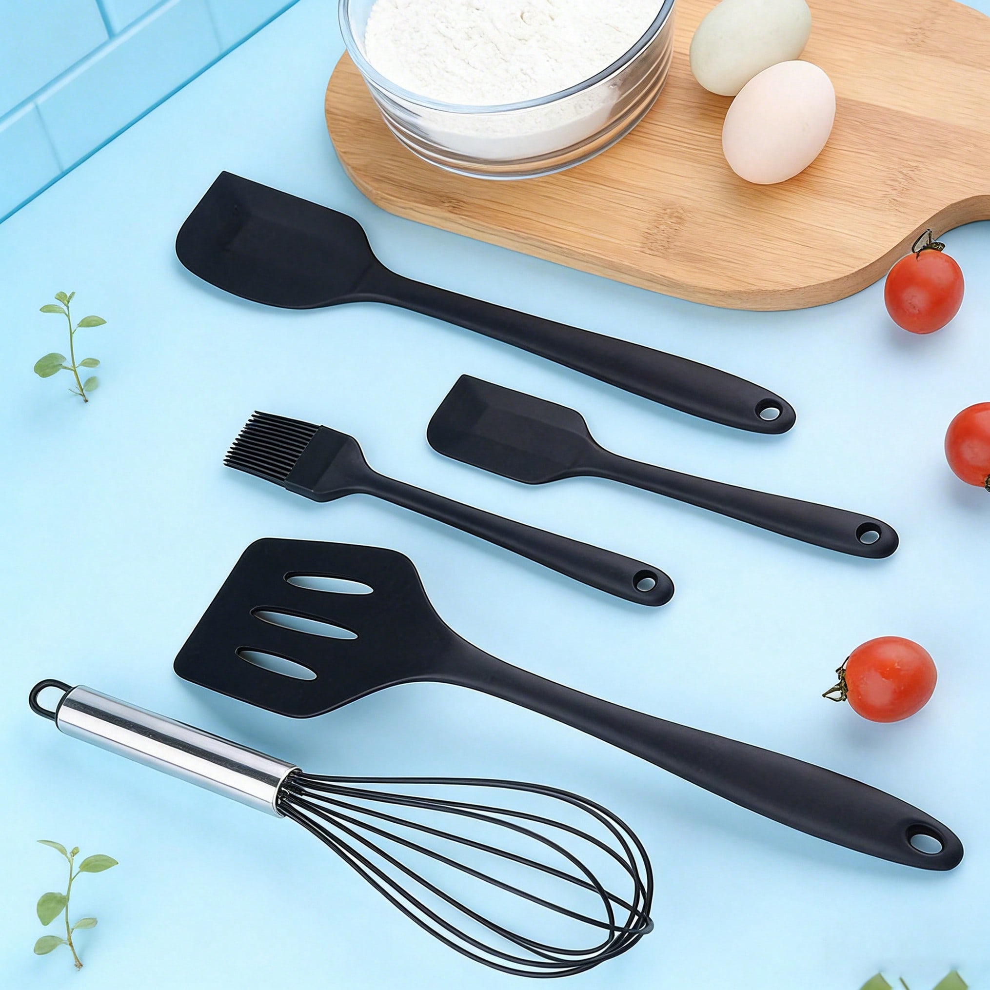 Silicone Cooking Utensils Set, - Kitchen Baking Utensils reseña y precio