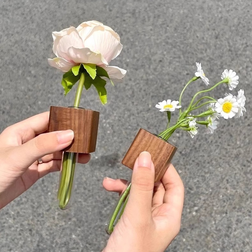 Wooden Test Tube Vase Refriger - Kitchen Quiz reseña y precio