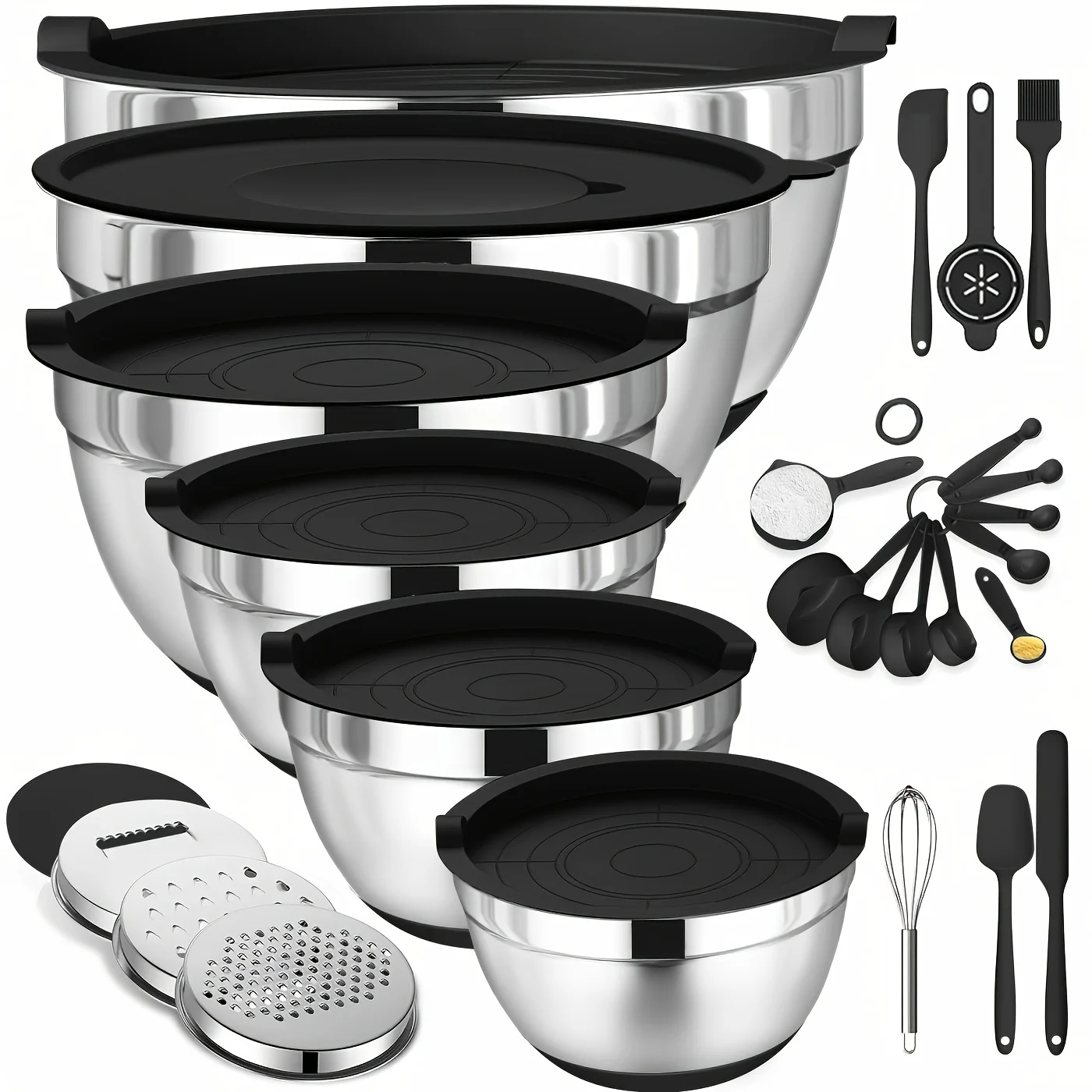 Set of Mixing Bowls Made of St - Kitchen Baking Utensils reseña y precio