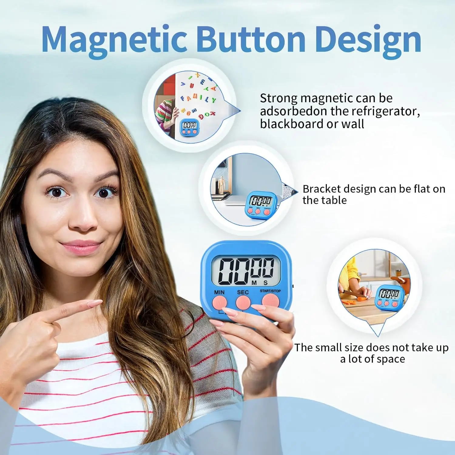 Magnetic Kitchen Timer Digital - Baking Kitchen Set Up reseña y precio