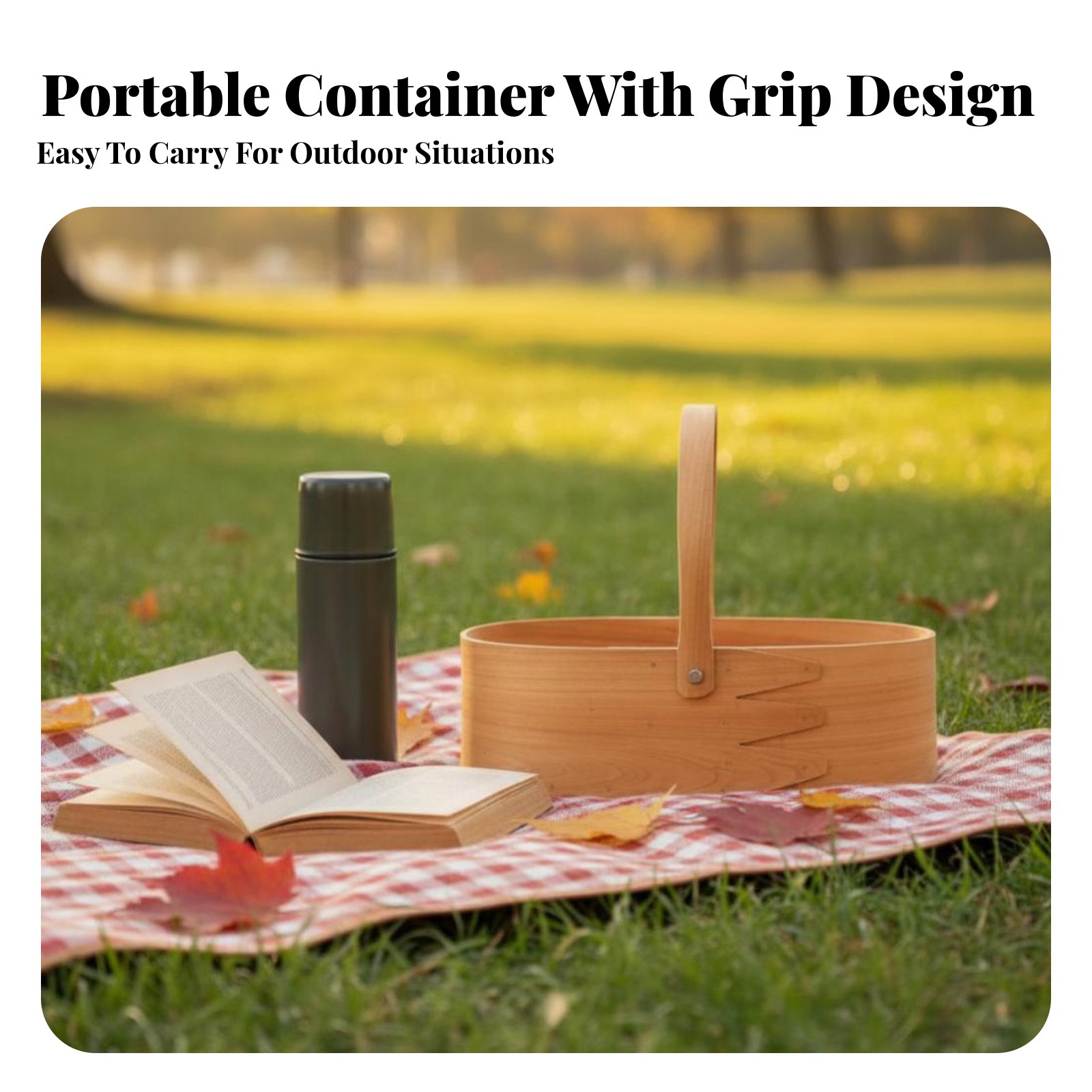 Handled Wood Chip Container Ja - Kitchen Design For Baking reseña y precio