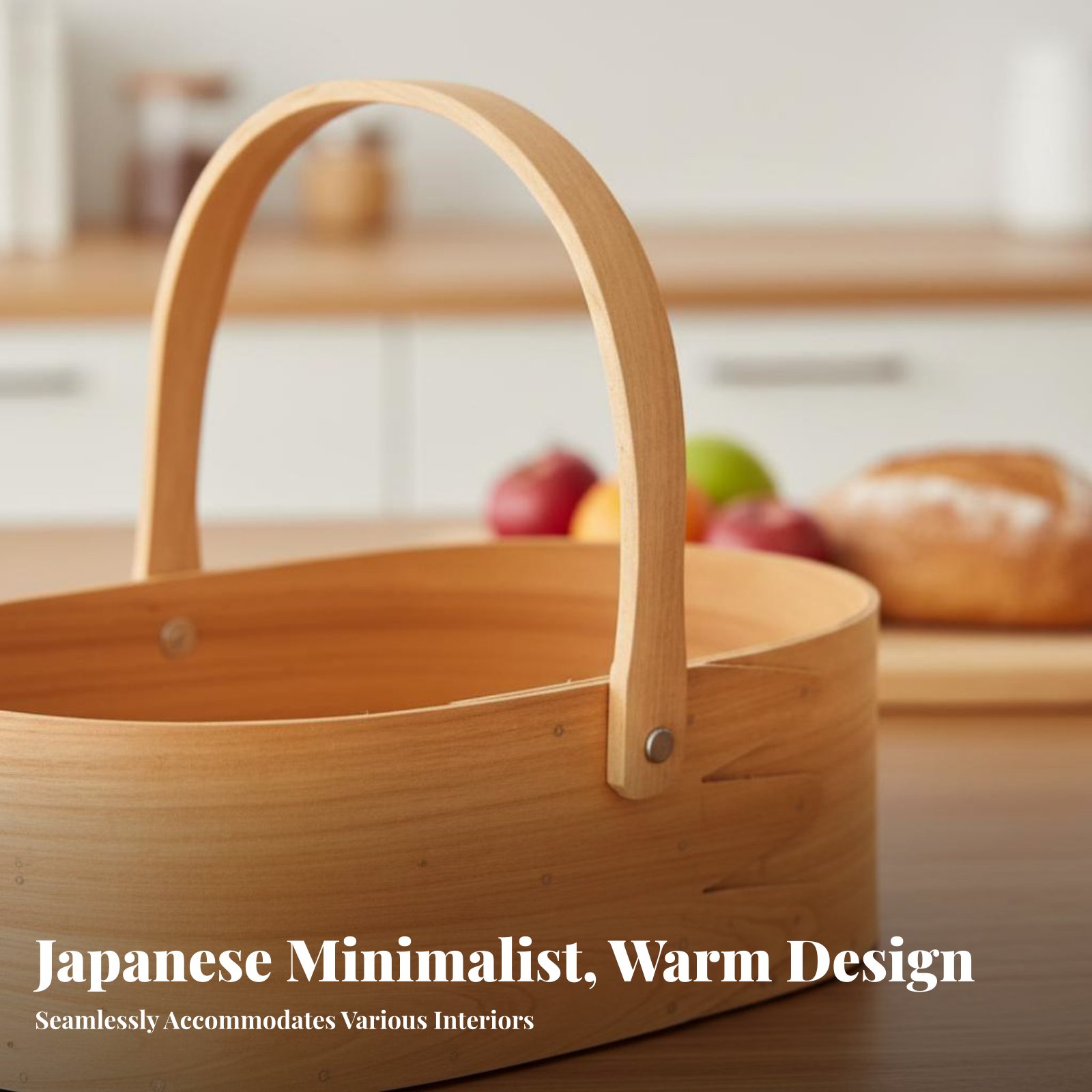 Handled Wood Chip Container Ja - Kitchen Design For Baking reseña y precio